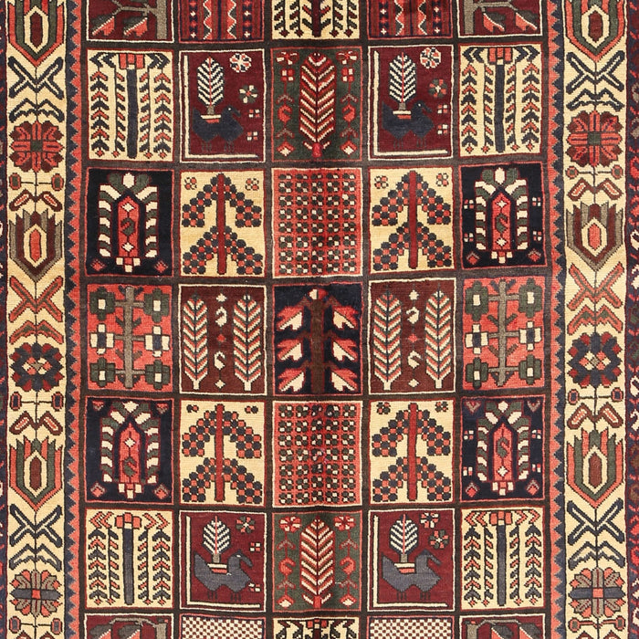 Machine Washable Traditional Saffron Red Rug, wshtr426