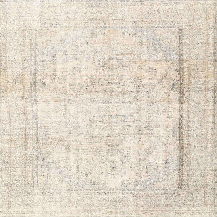 Square Traditional Gold Persian Rug, tr4270