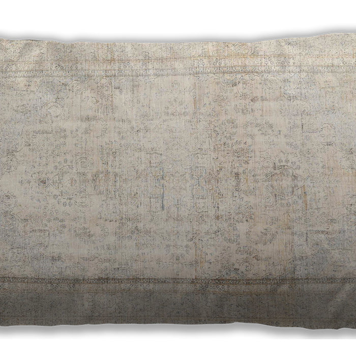 Traditional Classic Rectangular Golden Silk Gold Lumbar Throw Pillow, 13 inch by 19 inch, lbtr4270