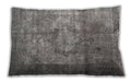 Traditional Classic Rectangular Dark Gray Lumbar Throw Pillow, 13 inch by 19 inch, lbtr4272