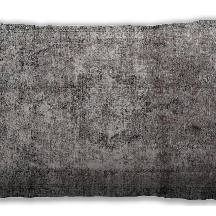 Traditional Classic Rectangular Dark Gray Lumbar Throw Pillow, 13 inch by 19 inch, lbtr4272