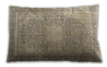 Traditional Classic Rectangular Dark Almond Brown Lumbar Throw Pillow, 13 inch by 19 inch, lbtr4273