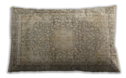 Traditional Classic Rectangular Dark Almond Brown Lumbar Throw Pillow, 13 inch by 19 inch, lbtr4273