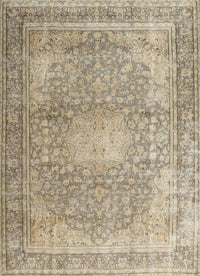 Machine Washable Traditional Dark Almond Brown Rug, wshtr4273