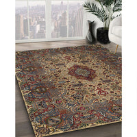 Traditional Dark Almond Brown Persian Rug, tr427