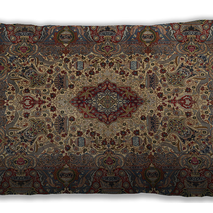 Traditional Classic Rectangular Dark Almond Brown Lumbar Throw Pillow, 13 inch by 19 inch, lbtr427