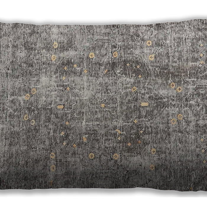Traditional Classic Rectangular Pale Silver Gray Lumbar Throw Pillow, 13 inch by 19 inch, lbtr4285