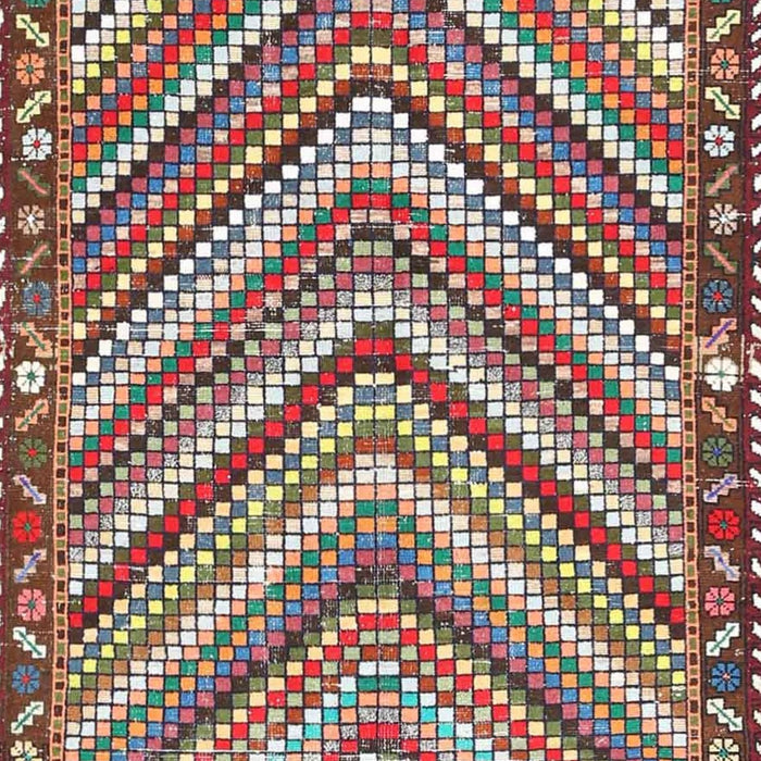 Traditional Brown Red Southwestern Rug, tr4286