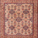 Square Traditional Sandy Brown Persian Rug, tr4287