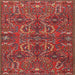 Square Traditional Rust Pink Persian Rug, tr4288