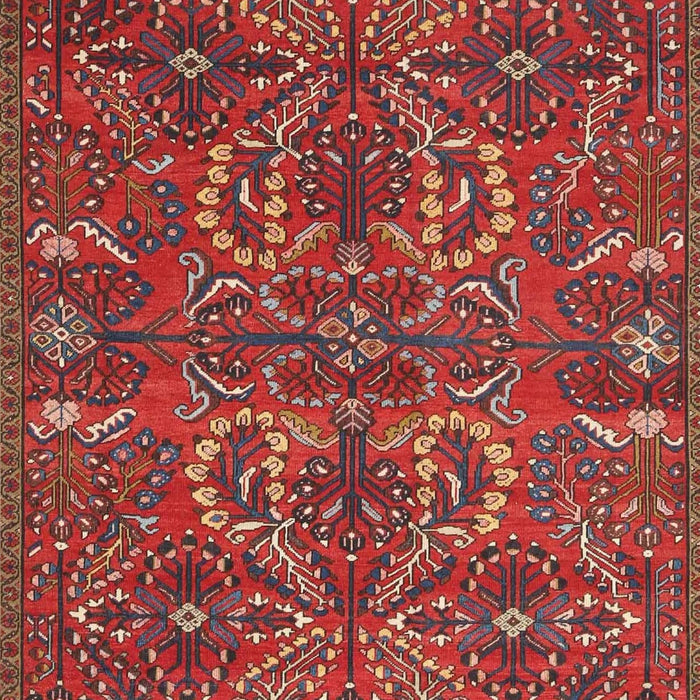 Machine Washable Traditional Rust Pink Rug, wshtr4288