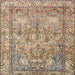 Round Machine Washable Traditional Sienna Brown Rug, wshtr4289