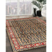 Machine Washable Traditional Vermilion Red Rug in a Family Room, wshtr428