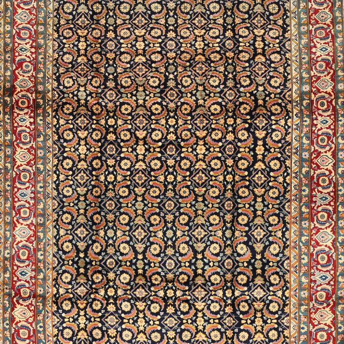 Machine Washable Traditional Vermilion Red Rug, wshtr428