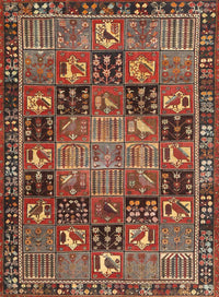 Machine Washable Traditional Saffron Red Rug, wshtr4290