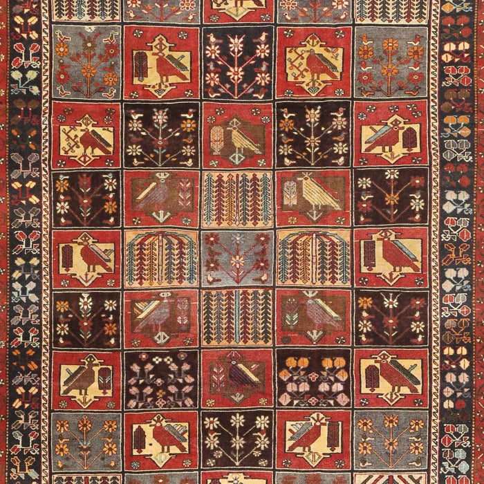 Machine Washable Traditional Saffron Red Rug, wshtr4290