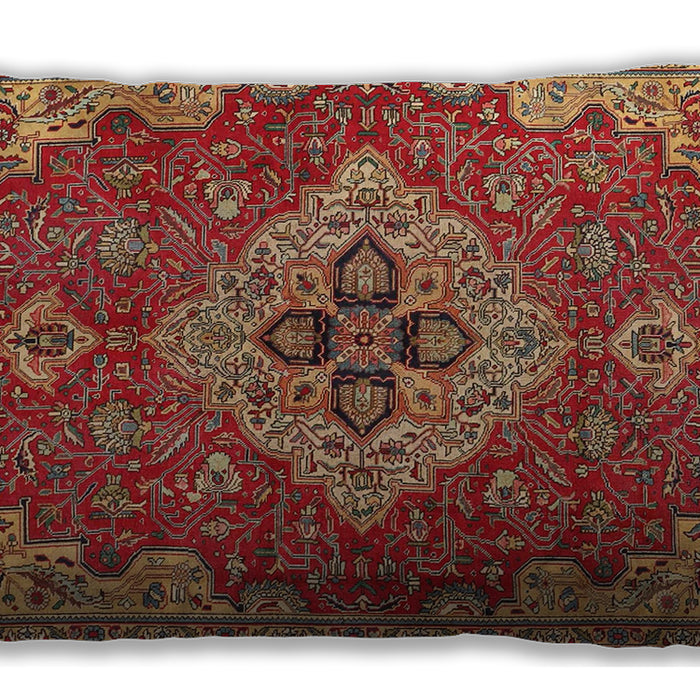 Traditional Classic Rectangular Peru Brown Lumbar Throw Pillow, 13 inch by 19 inch, lbtr4293