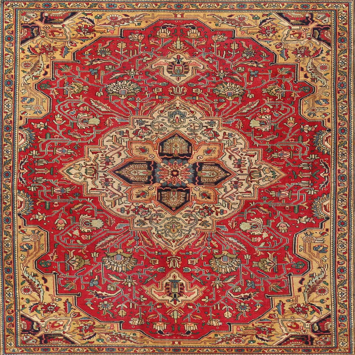 Square Traditional Brown Persian Rug, tr4293