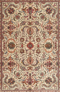 Machine Washable Traditional Sienna Brown Rug, wshtr4295