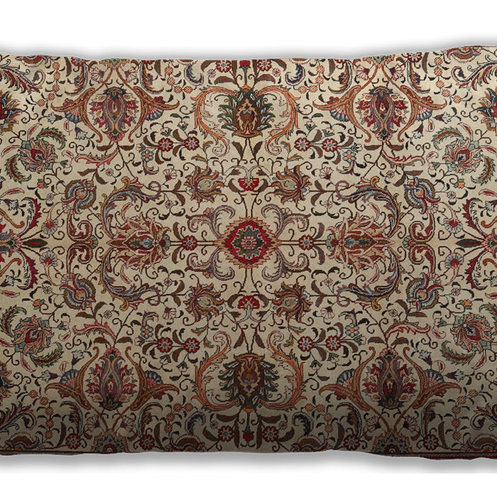 Traditional Classic Rectangular Sienna Brown Lumbar Throw Pillow, 13 inch by 19 inch, lbtr4295