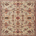 Round Machine Washable Traditional Sienna Brown Rug, wshtr4295