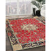 Traditional Camel Brown Persian Rug in Family Room, tr4296