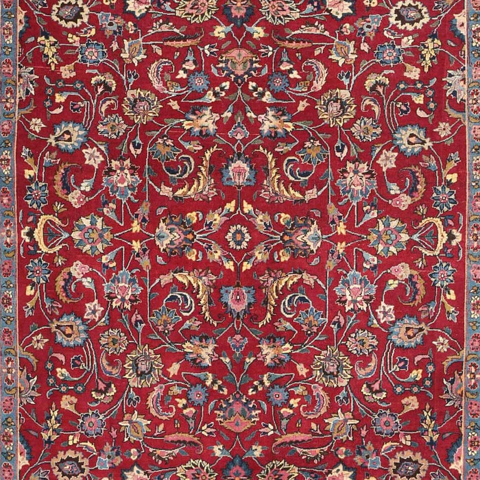 Machine Washable Traditional Orange Salmon Pink Rug, wshtr4297