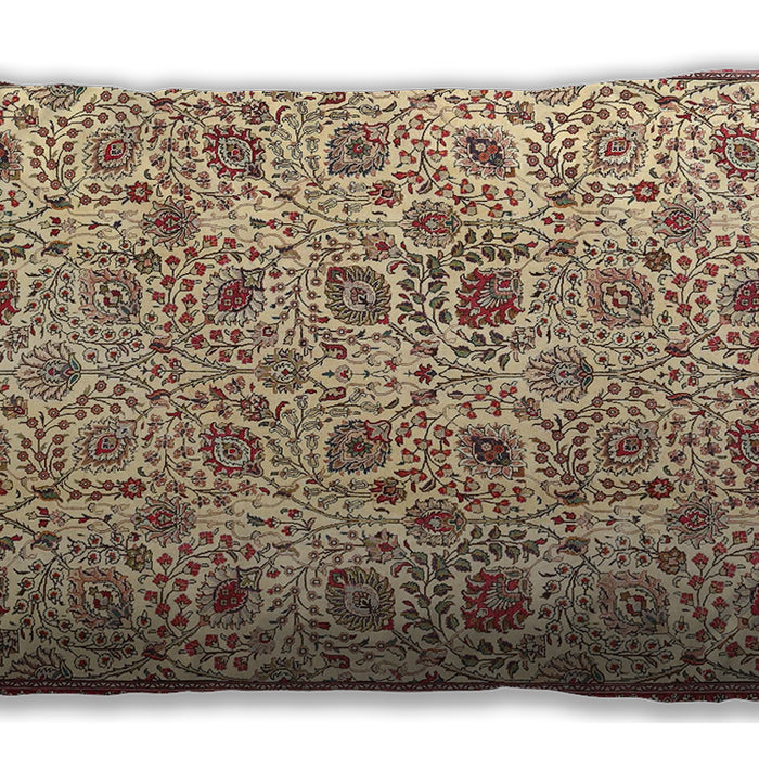 Traditional Classic Rectangular Sienna Brown Lumbar Throw Pillow, 13 inch by 19 inch, lbtr4298