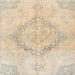 Square Traditional Deep Peach Orange Persian Rug, tr4299