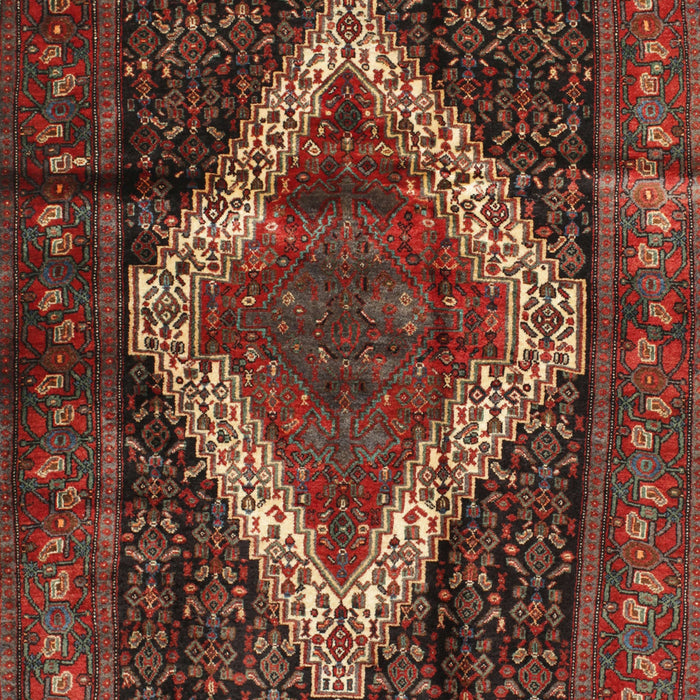 Traditional Sienna Brown Persian Rug, tr42