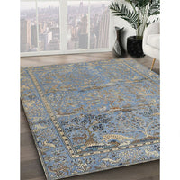 Traditional Dark Gray Animal Rug, tr4302