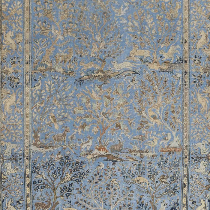 Traditional Dark Gray Animal Rug, tr4302