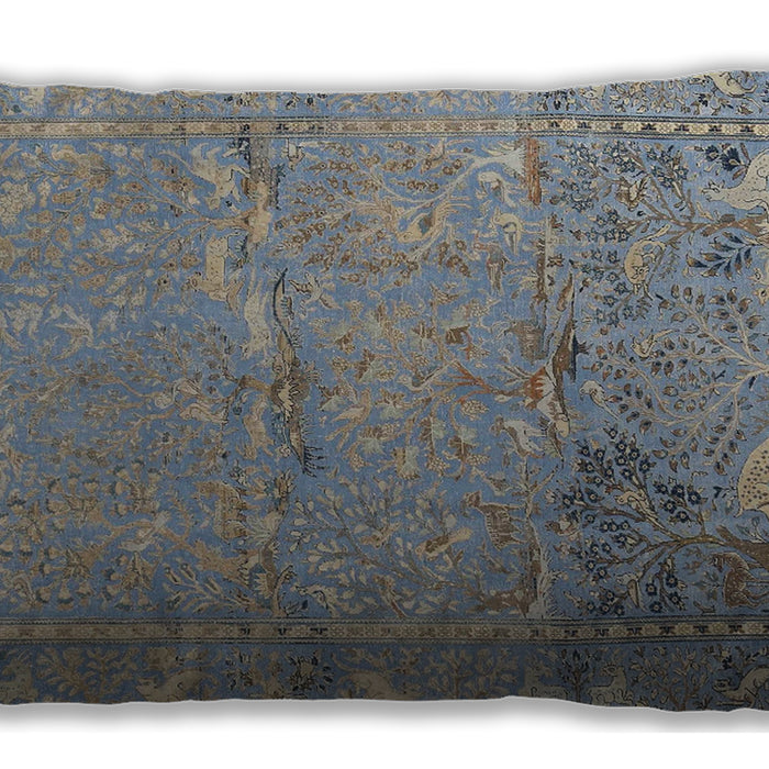 Traditional Classic Rectangular Dark Gray Lumbar Throw Pillow, 13 inch by 19 inch, lbtr4302