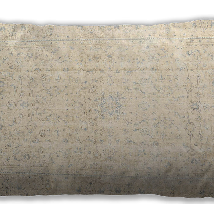 Traditional Classic Rectangular Brown Lumbar Throw Pillow, 13 inch by 19 inch, lbtr4303