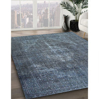 Traditional Light Slate Gray Persian Rug, tr4306