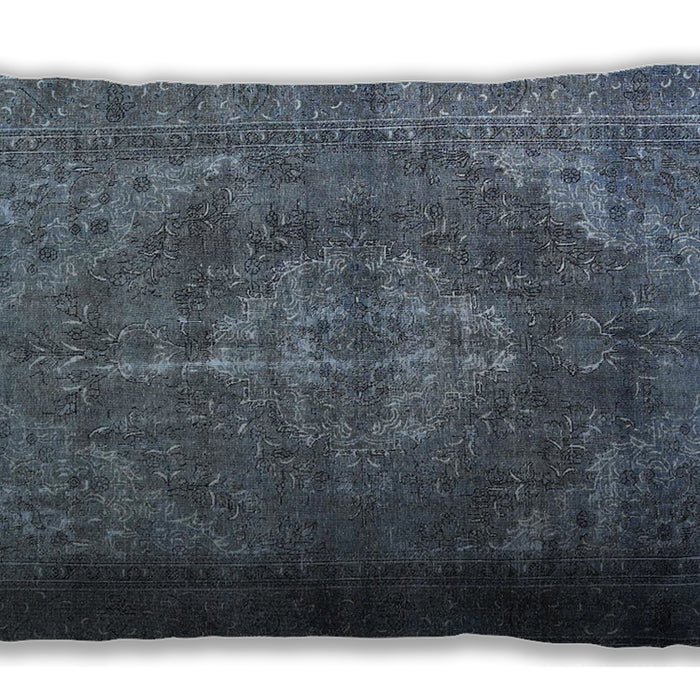 Traditional Classic Rectangular Light Slate Gray Lumbar Throw Pillow, 13 inch by 19 inch, lbtr4306