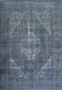 Machine Washable Traditional Light Slate Gray Rug, wshtr4306