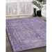 Traditional French Lilac Purple Persian Rug in Family Room, tr4307