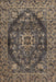 Machine Washable Traditional Mocha Brown Rug, wshtr4308