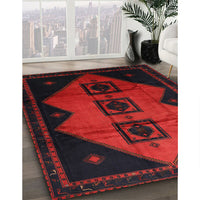 Traditional Charcoal Black Persian Rug, tr430