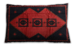 Traditional Classic Rectangular Charcoal Black Lumbar Throw Pillow, 13 inch by 19 inch, lbtr430