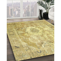 Traditional Chrome Gold Yellow Persian Rug, tr4312