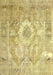 Traditional Chrome Gold Yellow Persian Rug, tr4312