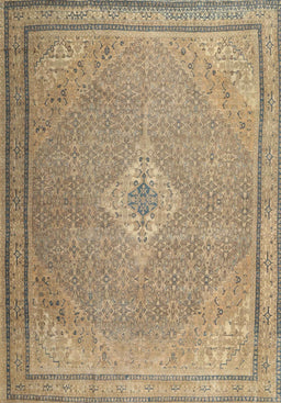Machine Washable Traditional Brown Rug, wshtr4314