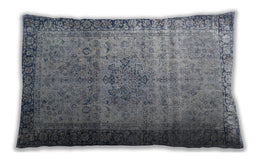 Traditional Classic Rectangular Dark Gray Lumbar Throw Pillow, 13 inch by 19 inch, lbtr4318