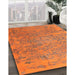 Machine Washable Traditional Orange Red Rug in a Family Room, wshtr4319