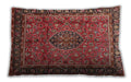 Traditional Classic Rectangular Copper Red Pink Lumbar Throw Pillow, 13 inch by 19 inch, lbtr431