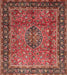 Traditional Copper Red Pink Persian Rug, tr431