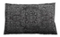 Traditional Classic Rectangular Gunmetal Gray Lumbar Throw Pillow, 13 inch by 19 inch, lbtr4320