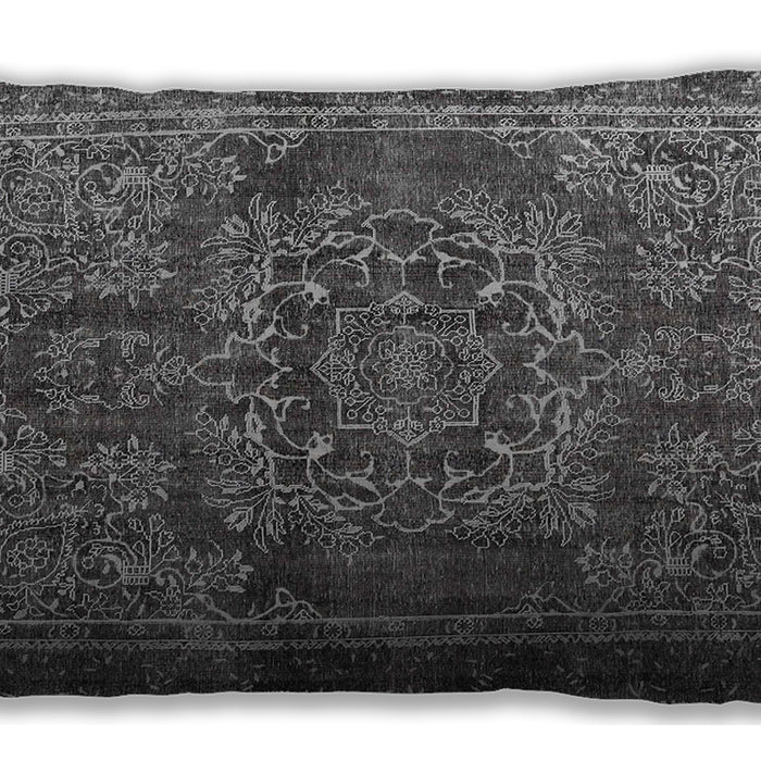 Traditional Classic Rectangular Gunmetal Gray Lumbar Throw Pillow, 13 inch by 19 inch, lbtr4320